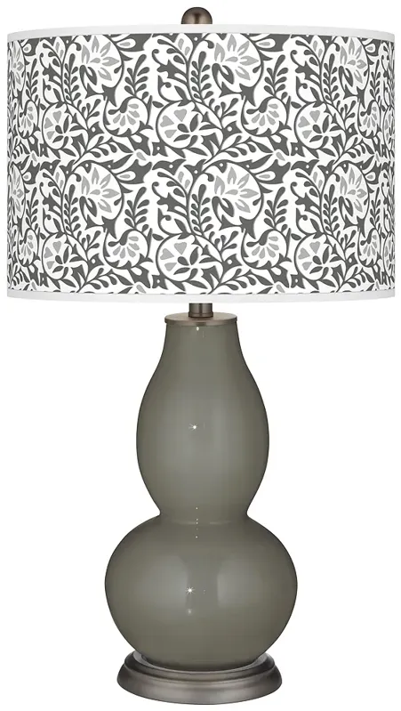 Gauntlet Gray Gardenia Double Gourd Table Lamp