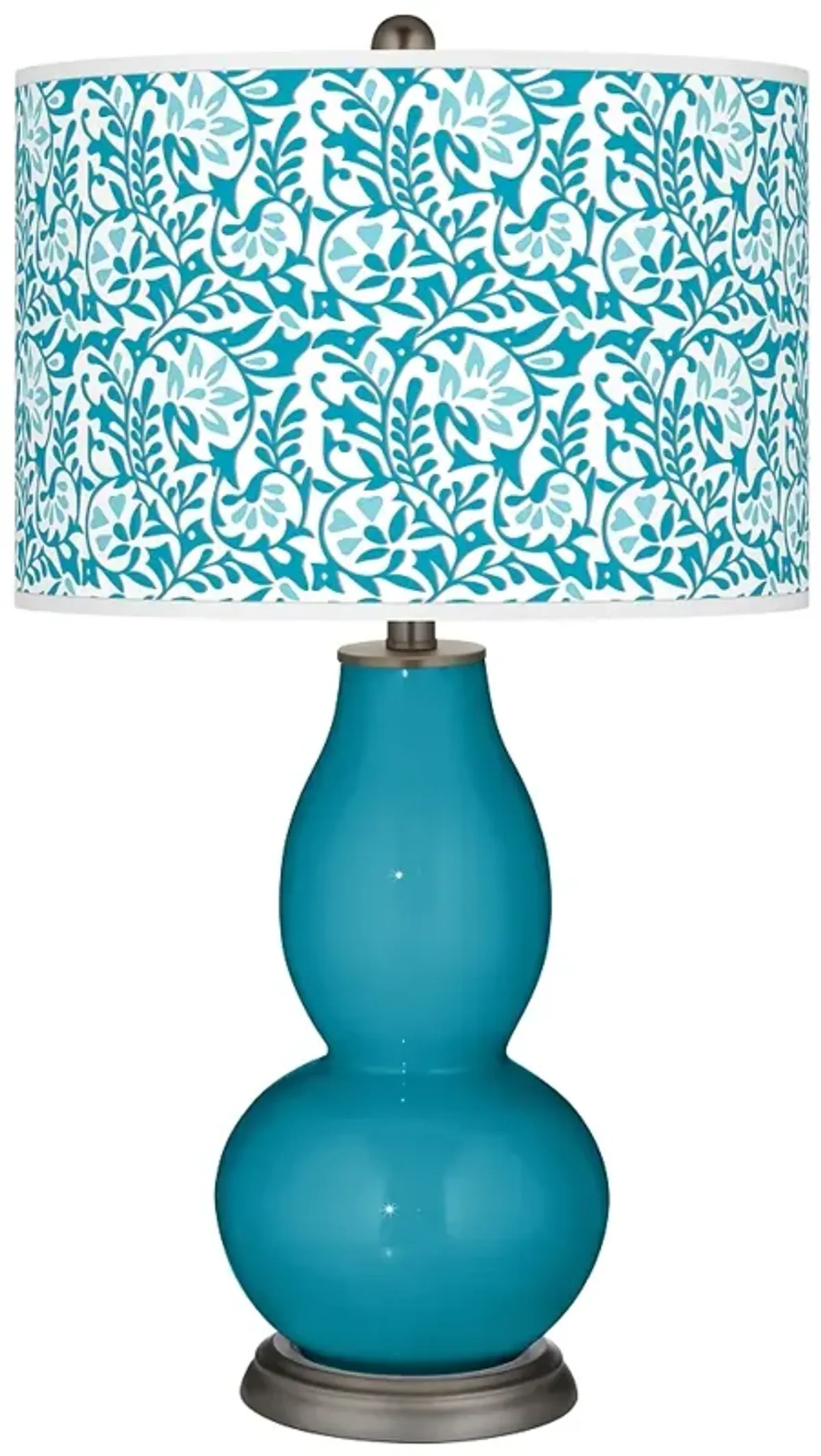 Caribbean Sea Gardenia Double Gourd Table Lamp