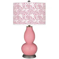 Haute Pink Gardenia Double Gourd Table Lamp