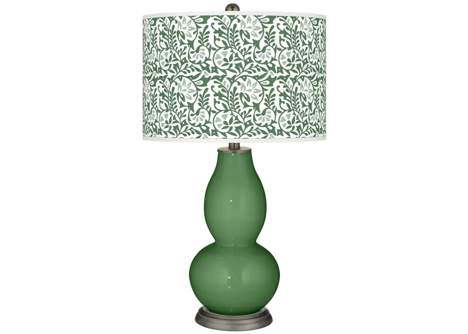 Color Plus Double Gourd 29 1/2" Gardenia Garden Grove Green Table Lamp