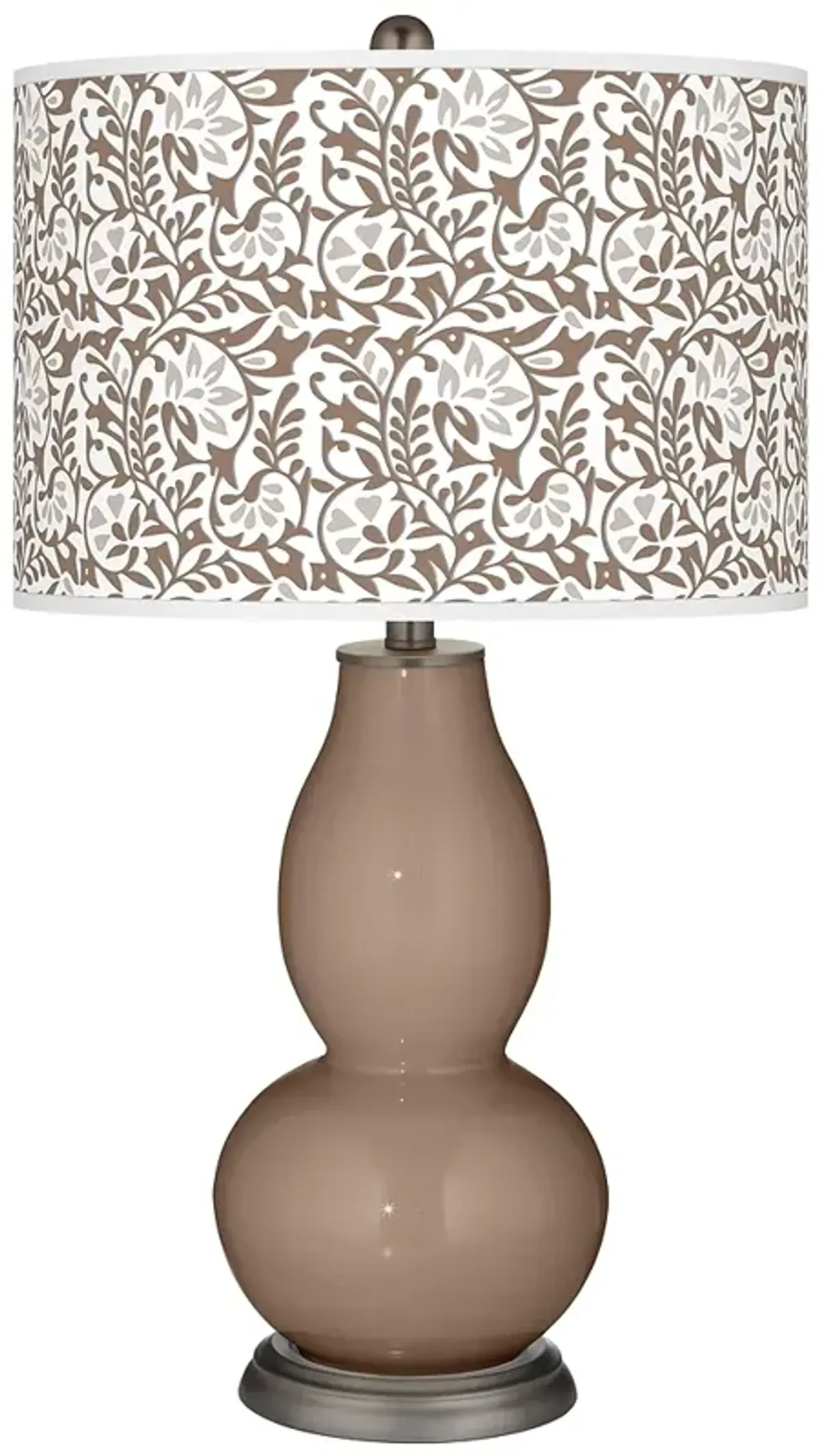 Mocha Gardenia Double Gourd Table Lamp