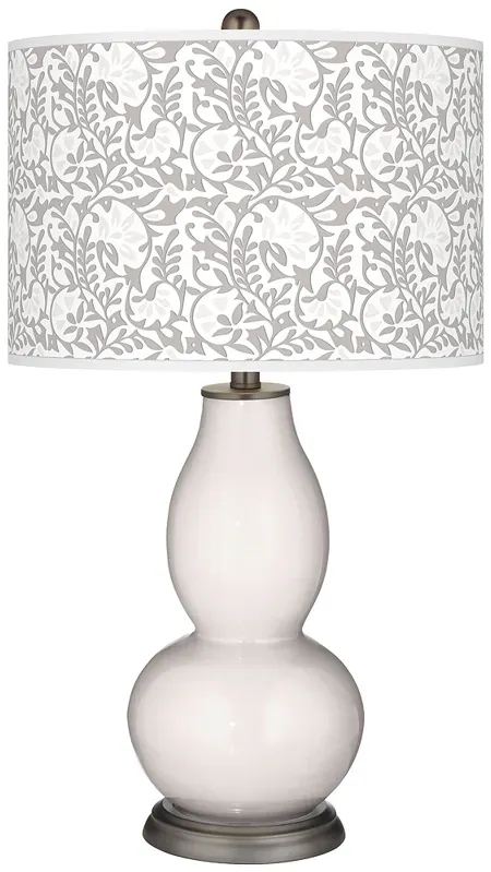 Smart White Gardenia Double Gourd Table Lamp