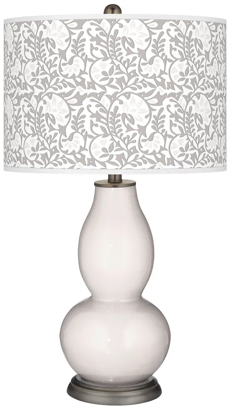 Smart White Gardenia Double Gourd Table Lamp