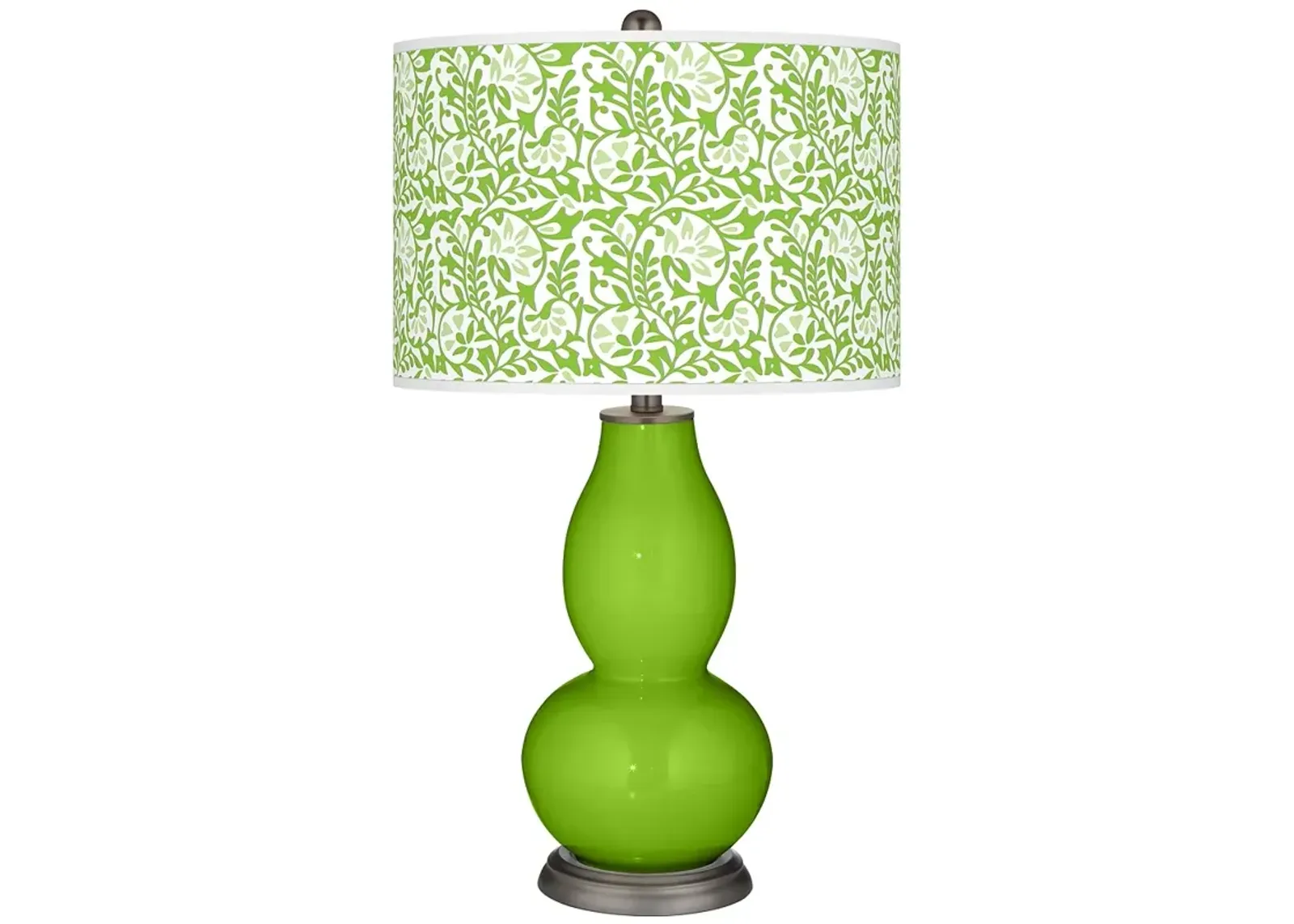 Color Plus Double Gourd 29 1/2" Gardenia Neon Green Table Lamp