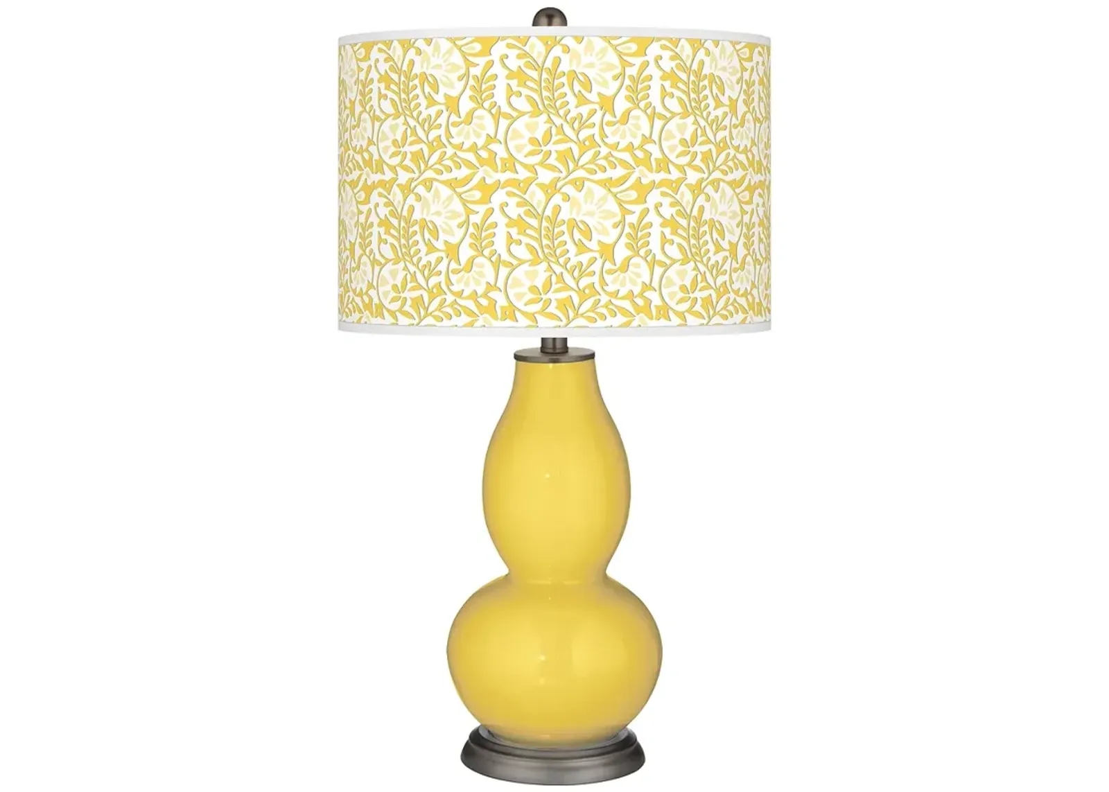 Color Plus Double Gourd 29 1/2" Gardenia Lemon Zest Yellow Table Lamp