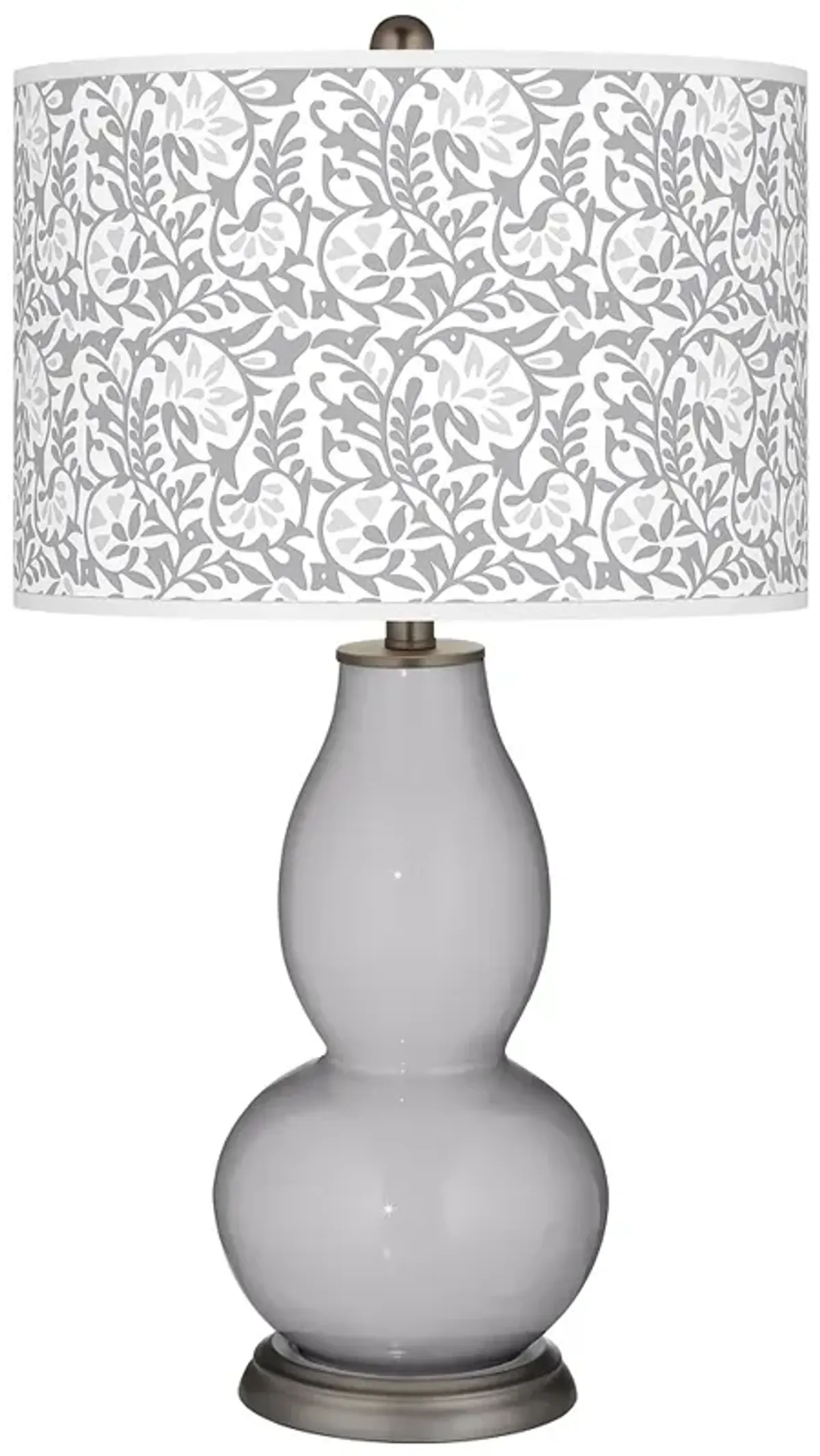 Swanky Gray Gardenia Double Gourd Table Lamp