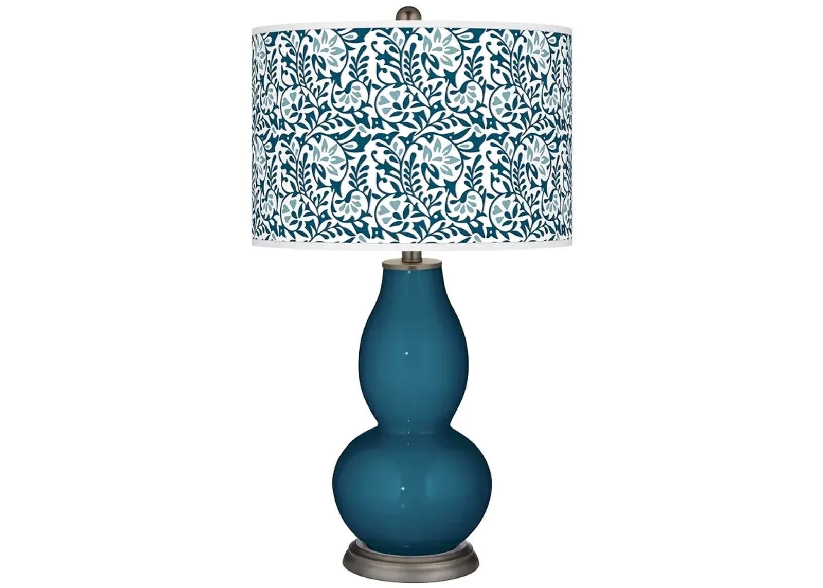 Oceanside Gardenia Double Gourd Table Lamp