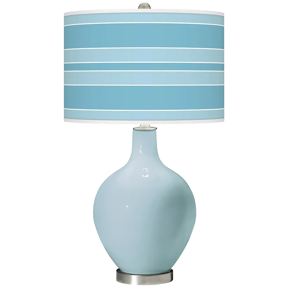 Vast Sky Bold Stripe Ovo Glass Table Lamp