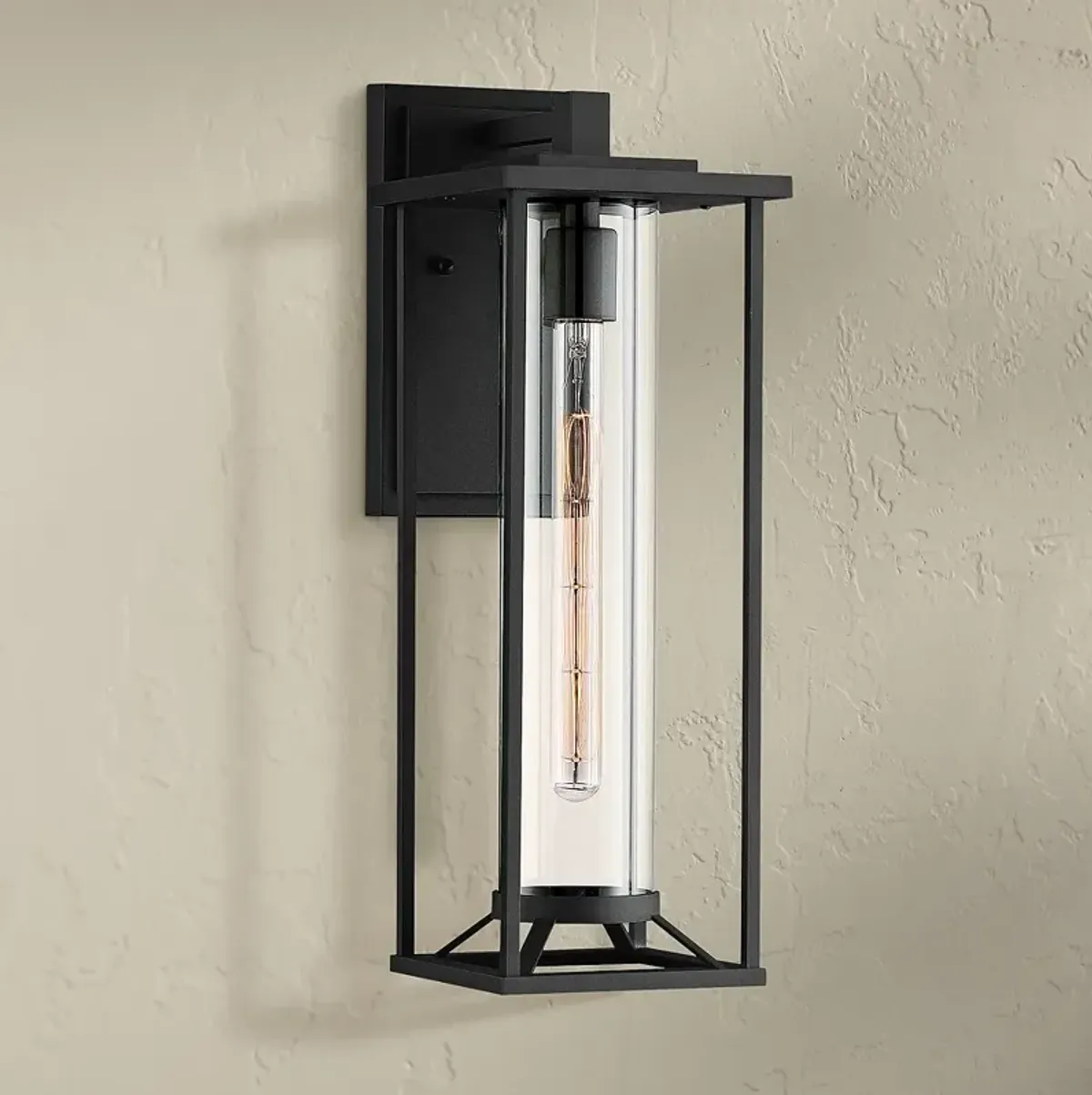 Trescott 20" High Black Outdoor Wall Light