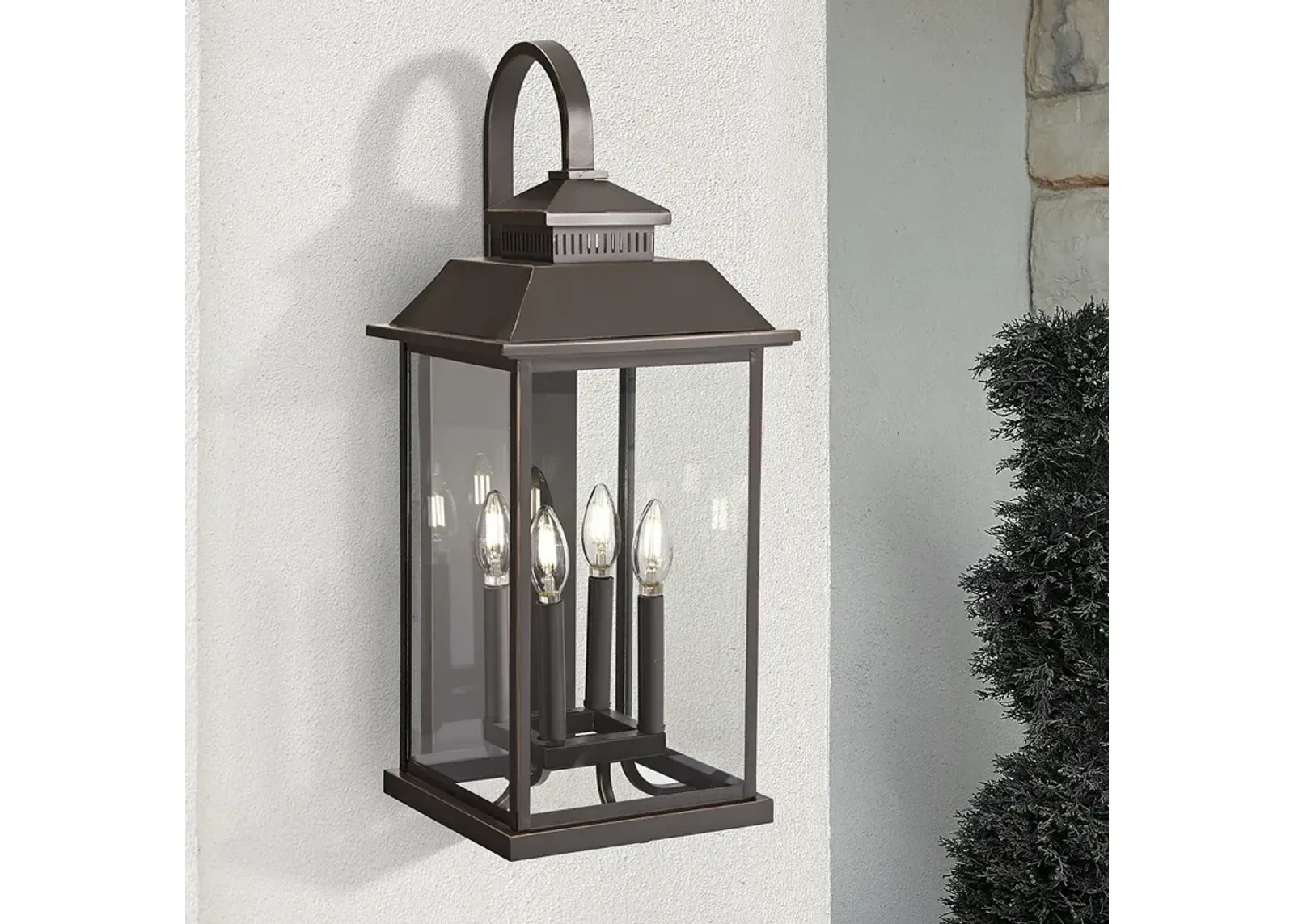 Miner's Loft 25 1/2"H Oil-Rubbed Bronze Outdoor Wall Light