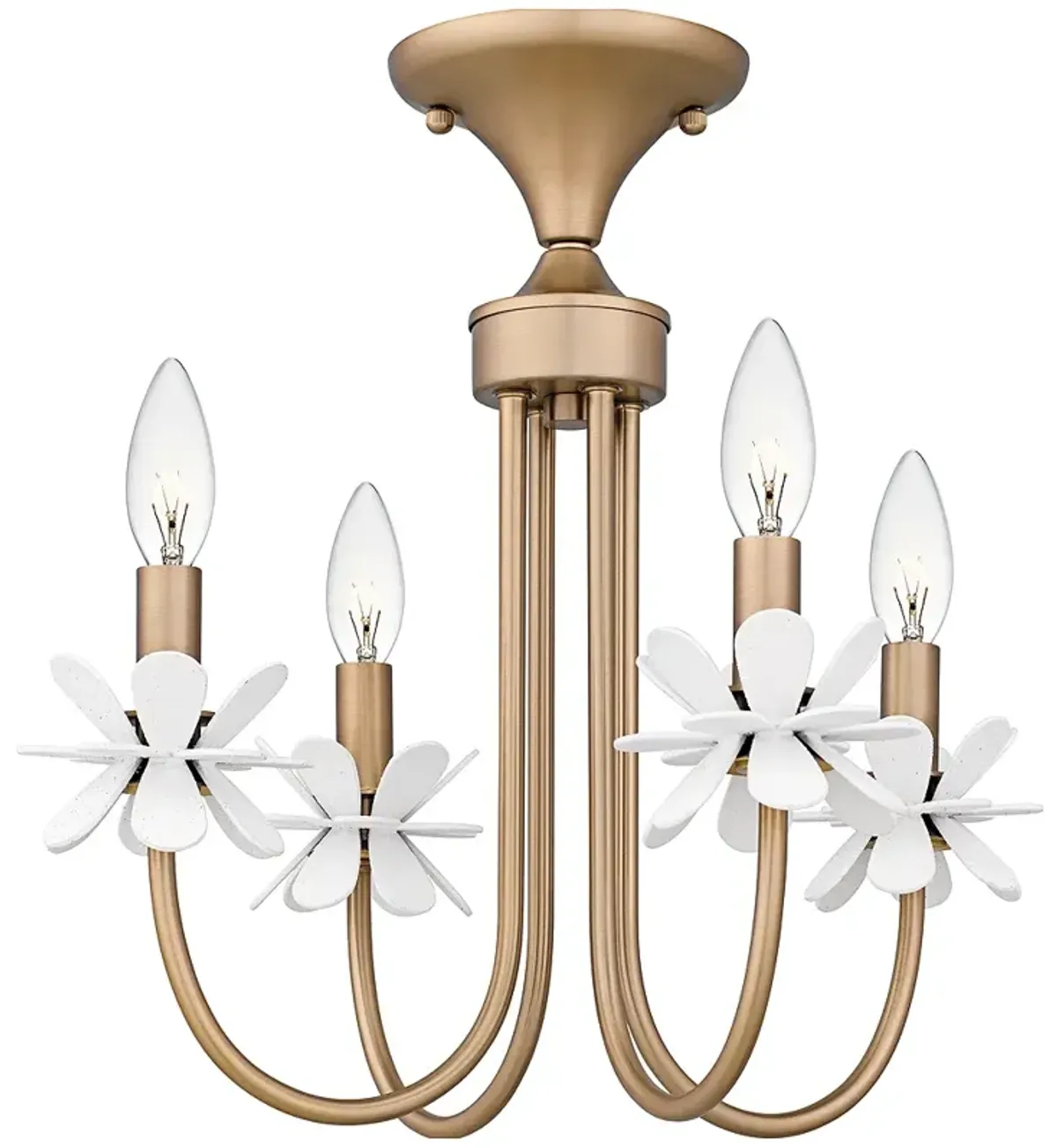 Remy 4-Light Bronze Gold Semi-Flush Mount