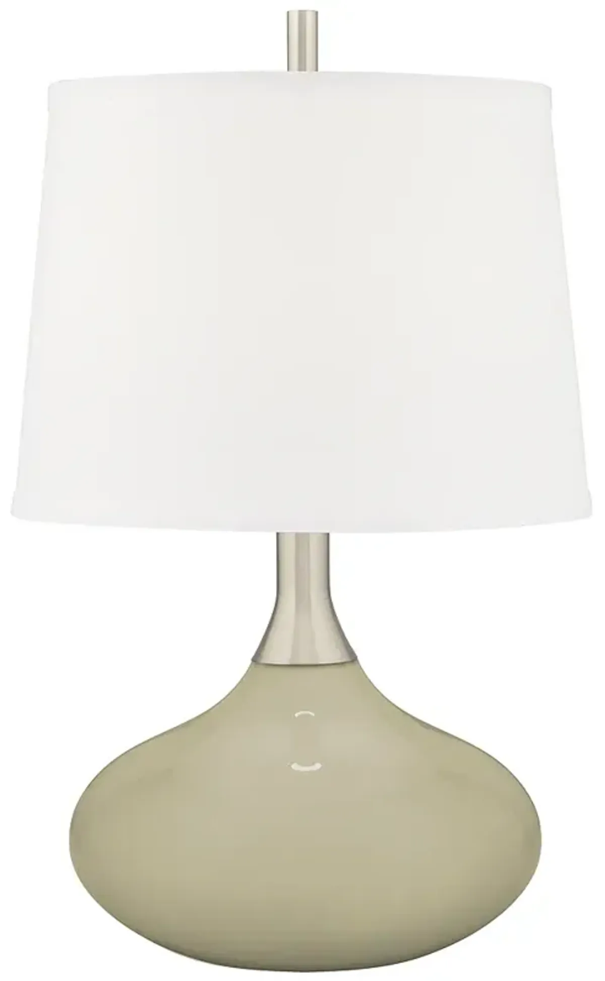 Color Plus Felix 24" Sage Green Modern Table Lamp