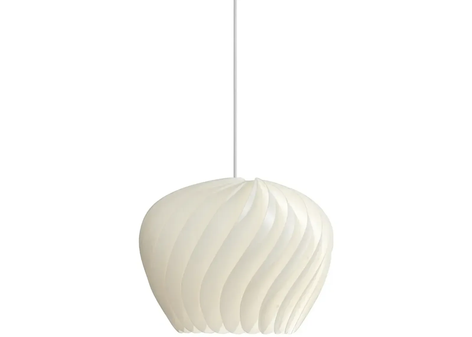 Possini Euro Cavelli 15" Wide White Swirl Pendant Light