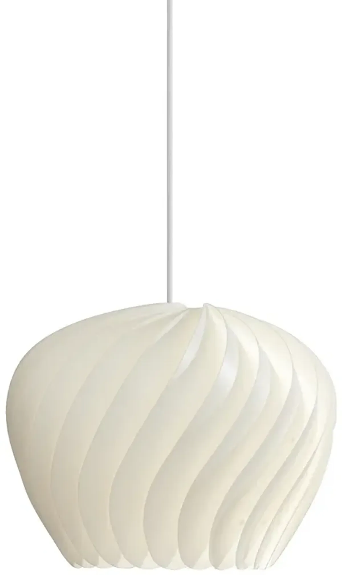 Possini Euro Cavelli 15" Wide White Swirl Pendant Light