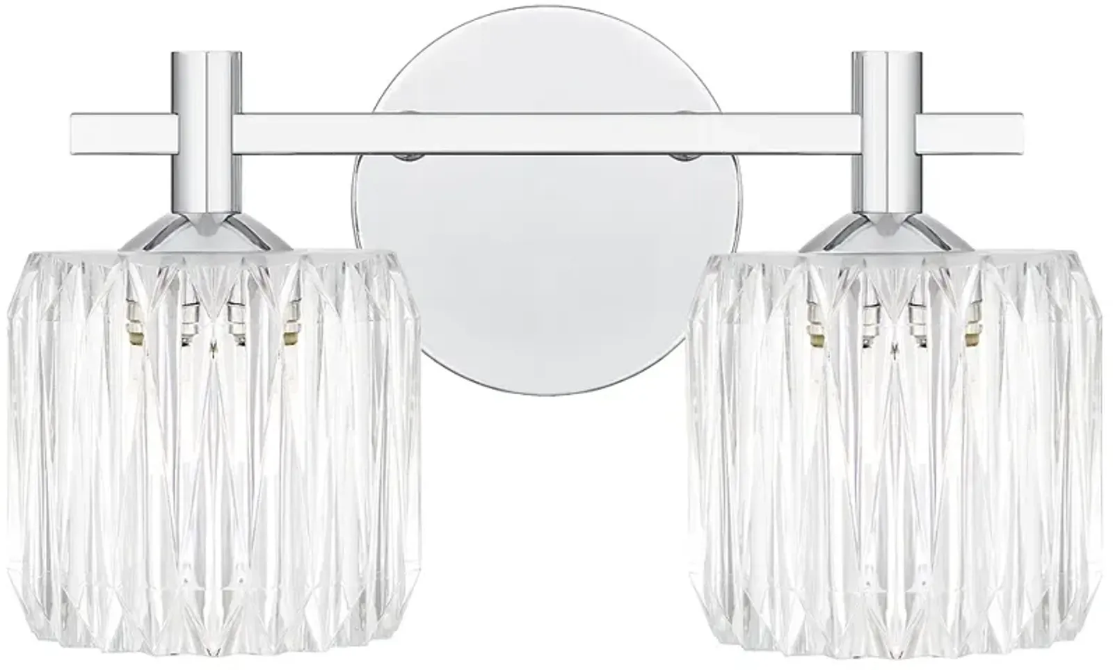 Spade 2-Light Polished Chrome Bath Light