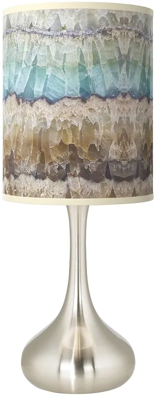 Marble Jewel Giclee Glow Modern Droplet Table Lamp