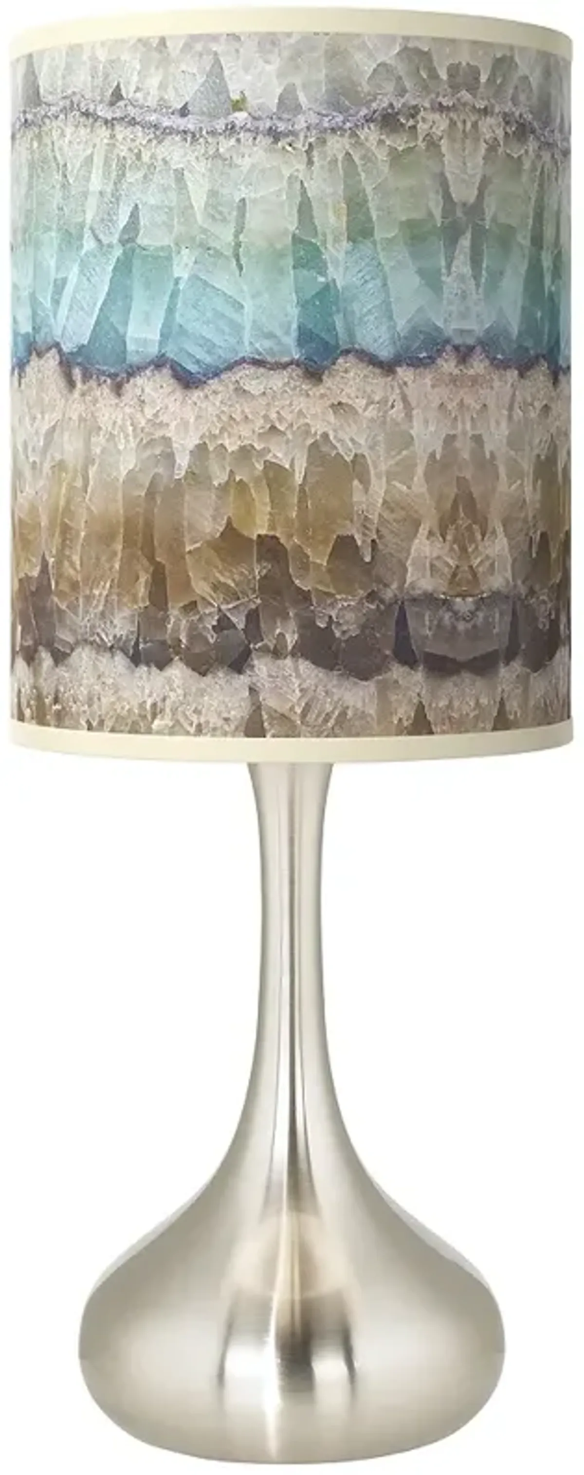 Giclee Glow Droplet 23 1/2" High Marble Jewel Shade Modern Table Lamp