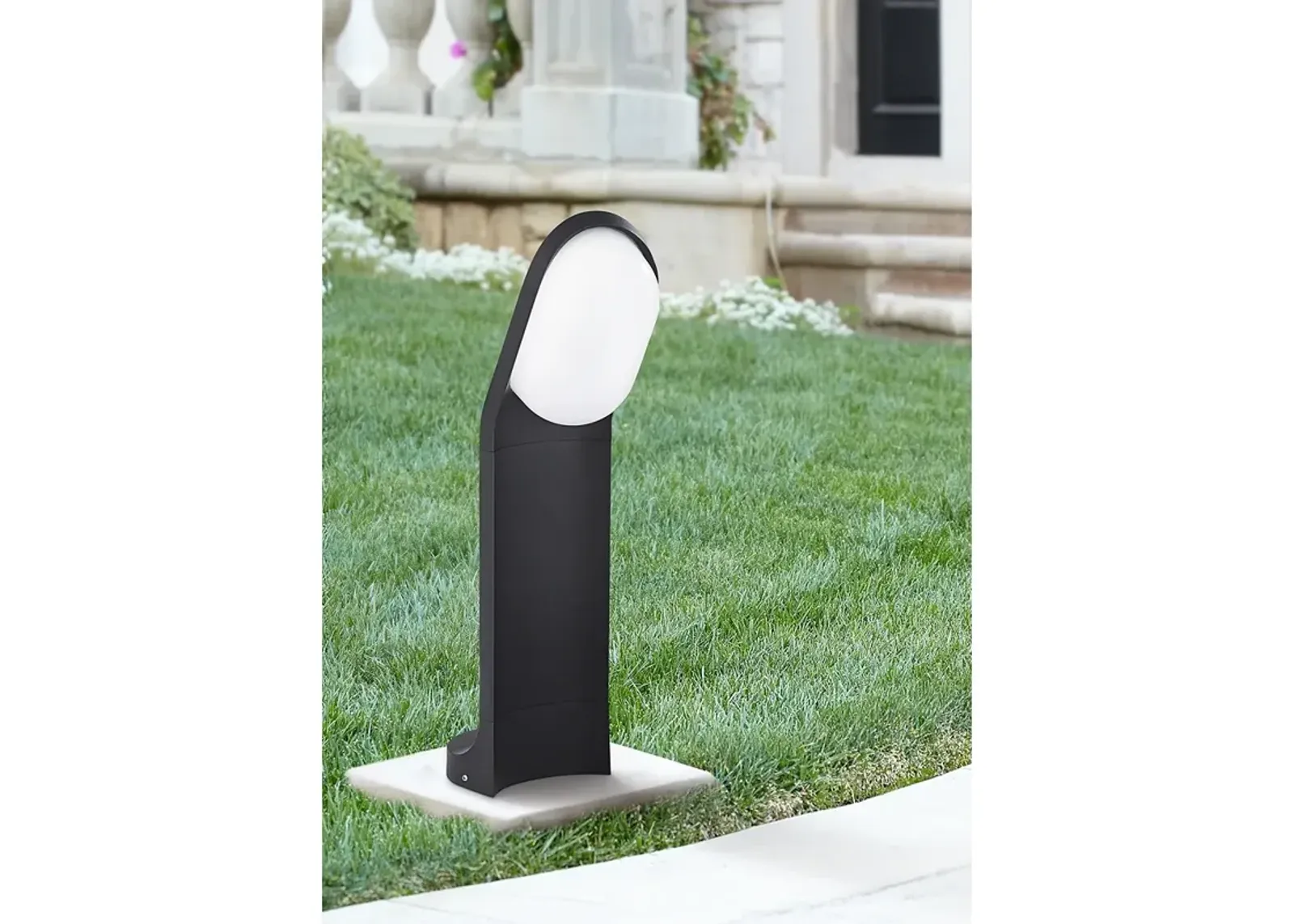 Marketa 19 1/2" High Black LED Landscape Bollard Light