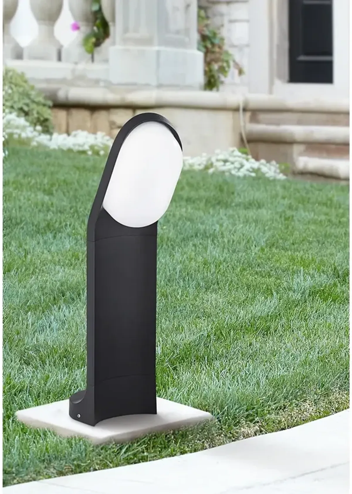 Marketa 19 1/2" High Black LED Landscape Bollard Light