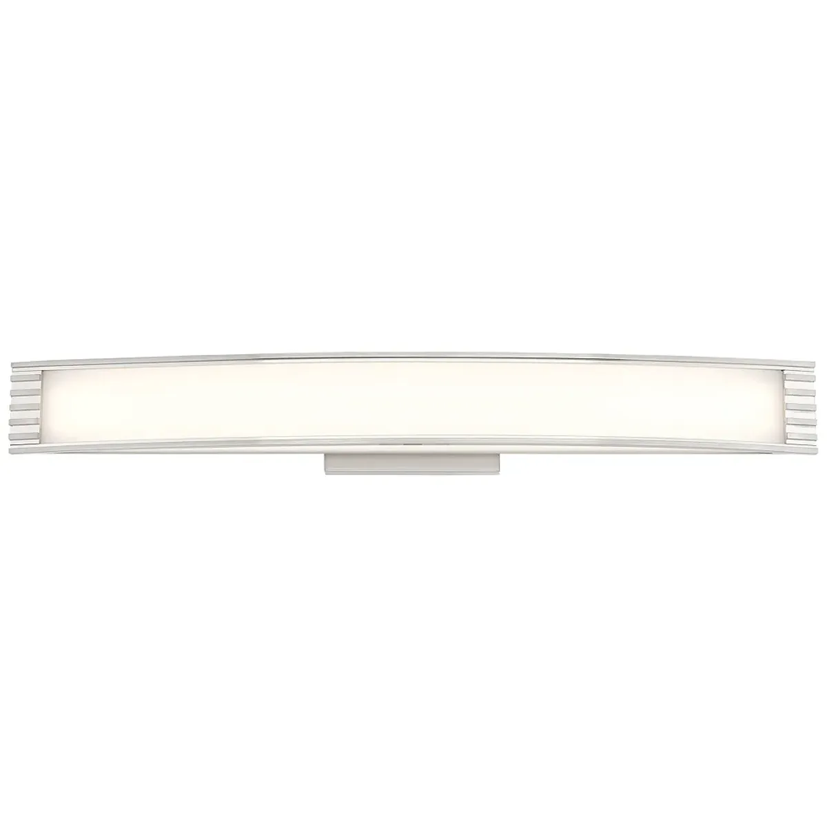 Vantage  LED- Brushed Nickel Vanity Light with White Acrylic Shade