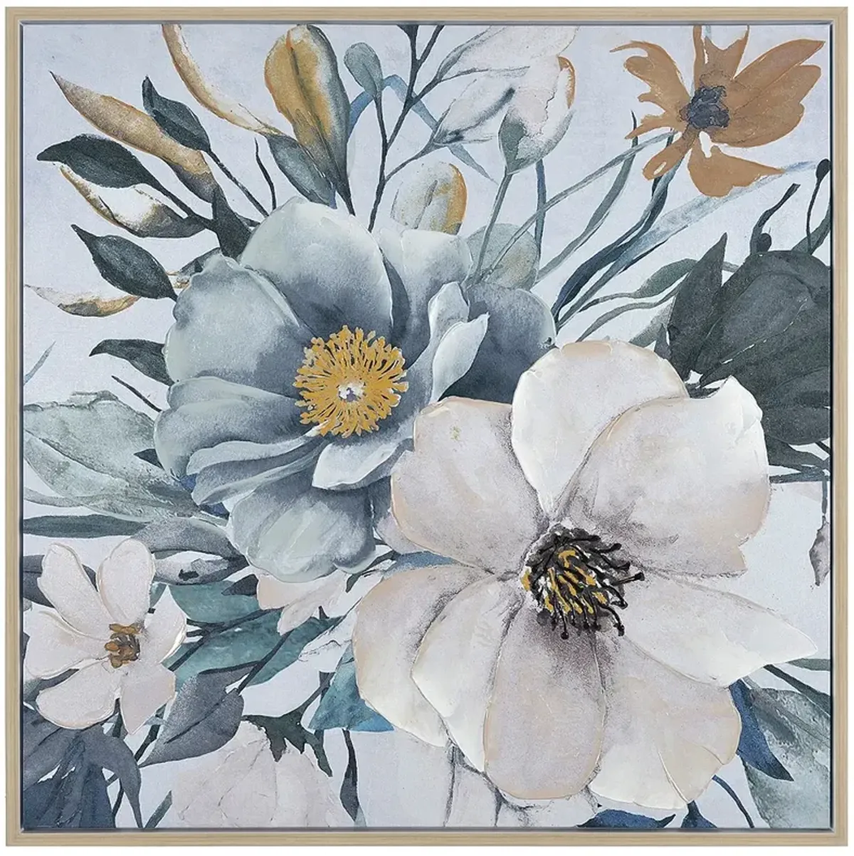 Crestview Collection Flower Power Framed Canvas Painting