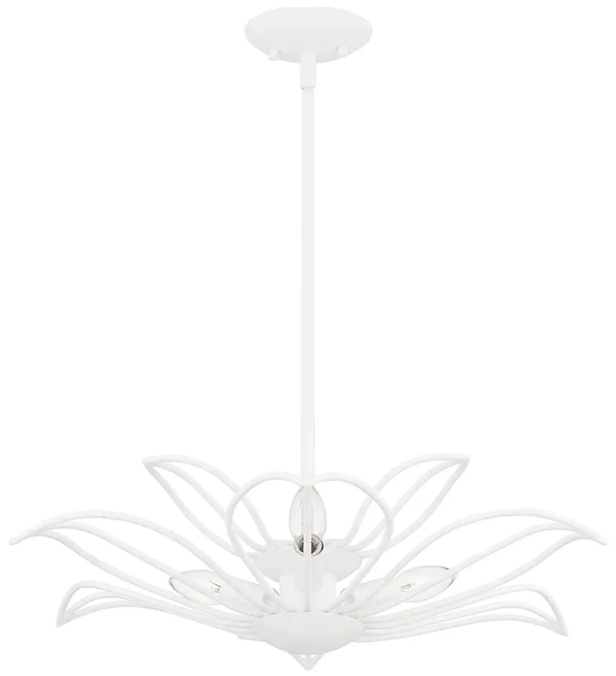 Tallulah 3-Light Sand White Pendant