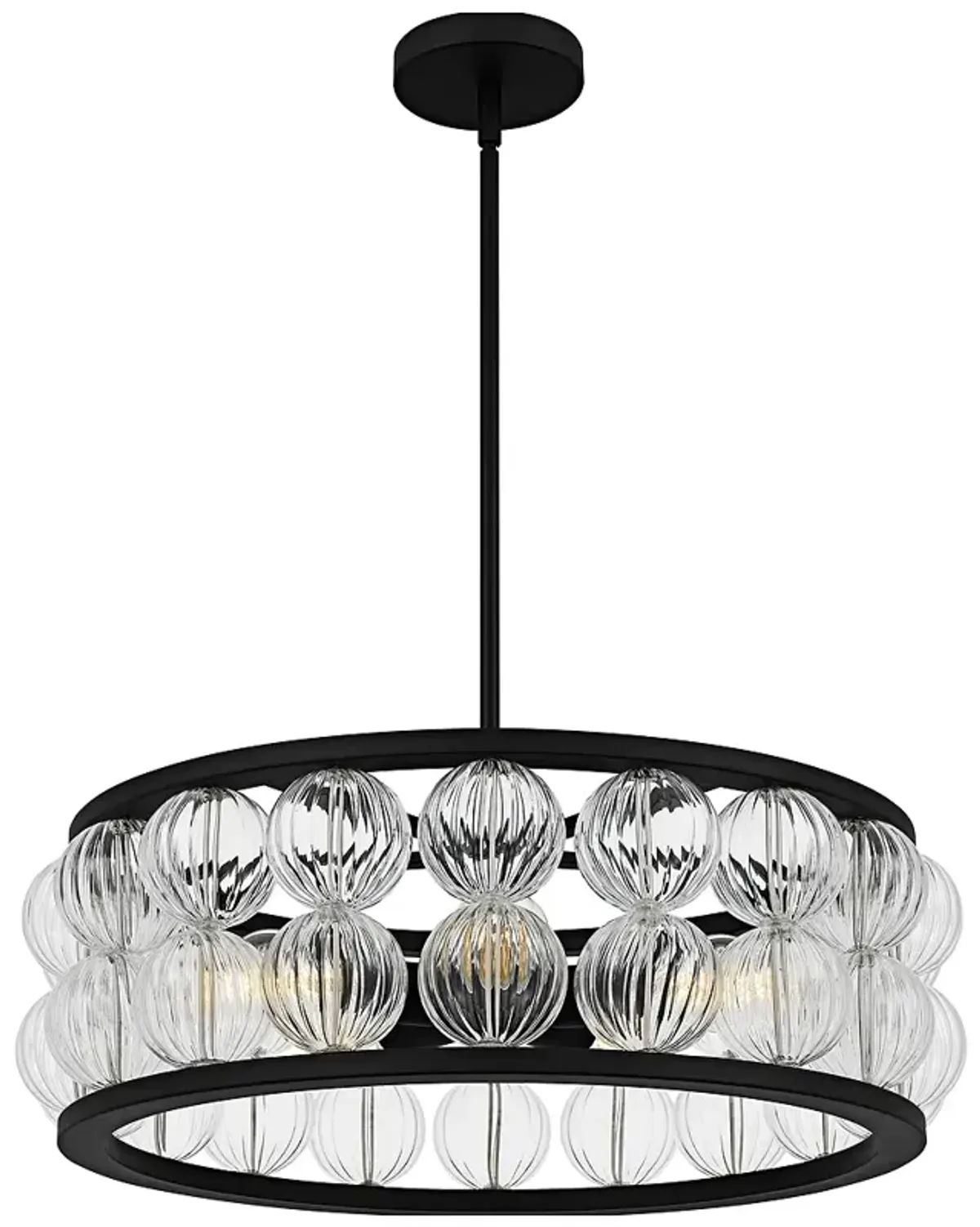 Terrarock 5-Light Matte Black Pendant