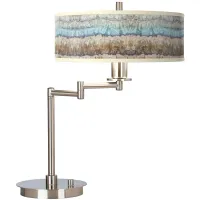 Marble Jewel Giclee Gallery Modern LED Swing Arm Desk Lamp