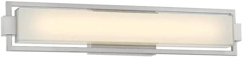 George Kovacs Opening Act 24" Wide Brushed Nickel LED Bath Light