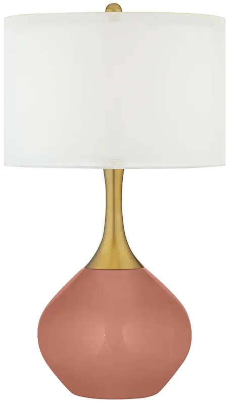 Rojo Dust Nickki Brass Table Lamp