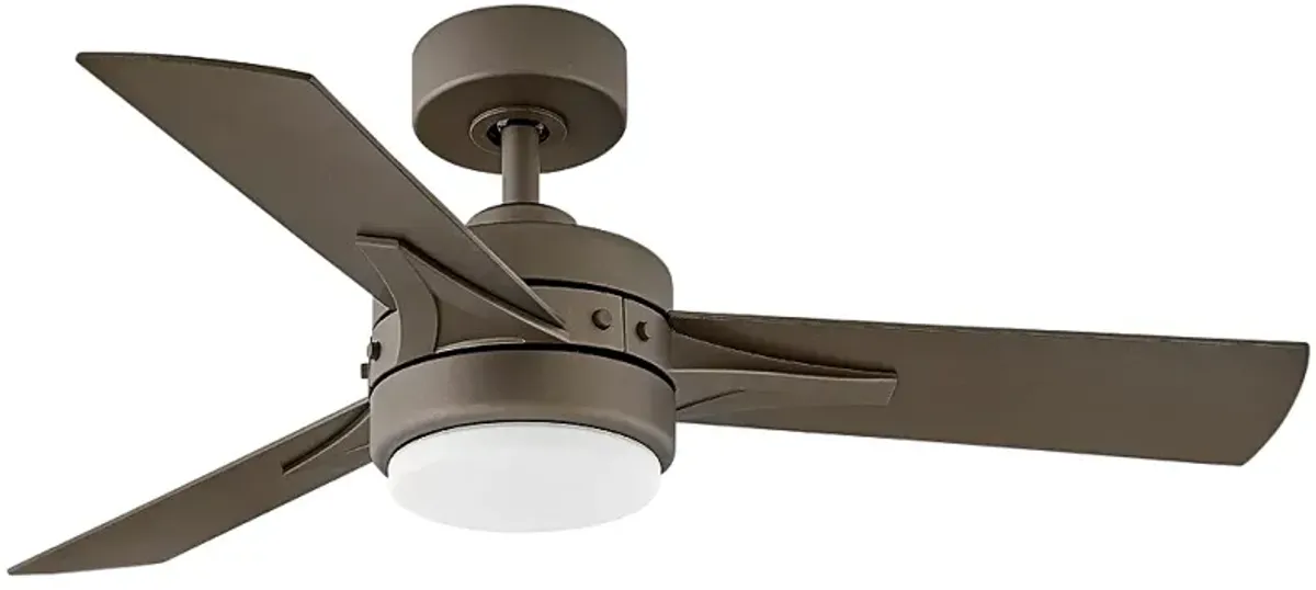 44" Hinkley Ventus Metallic Matte Bronze LED Ceiling Fan with Remote