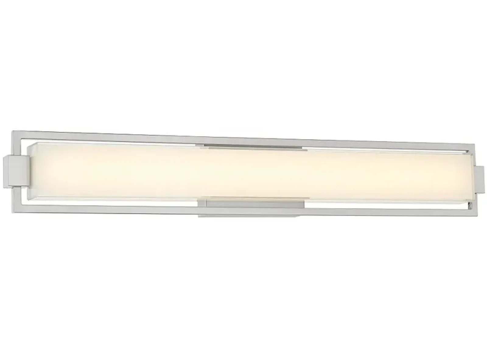 George Kovacs Opening Act 31 1/4" Wide Brushed Nickel LED Bath Light