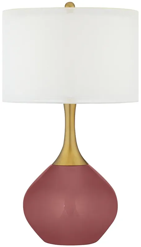 Toile Red Nickki Brass Table Lamp