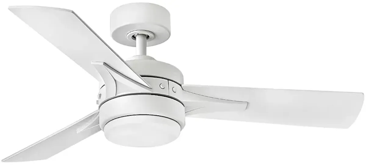 44" Hinkley Ventus Matte White LED Ceiling Fan with Remote