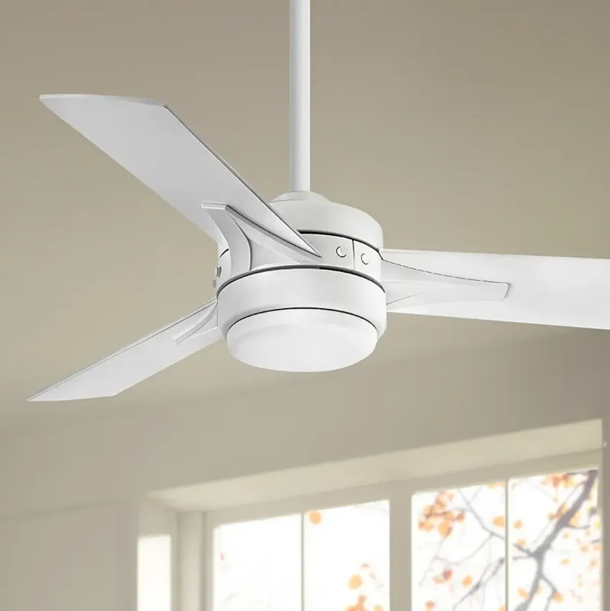 44" Hinkley Ventus Matte White LED Ceiling Fan with Remote