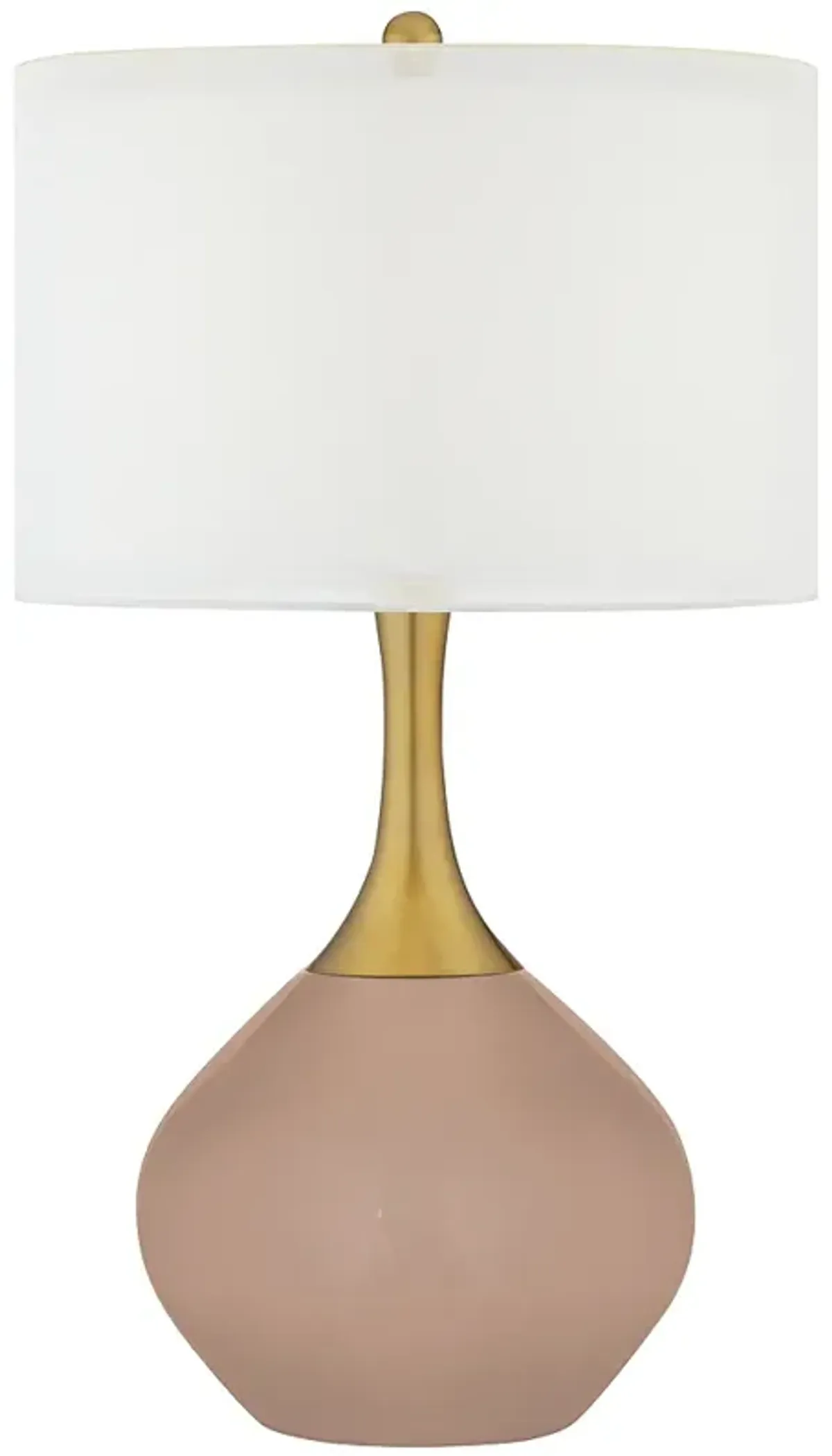Color Plus Nickki Brass 30 1/2" High Redend Point Table Lamp