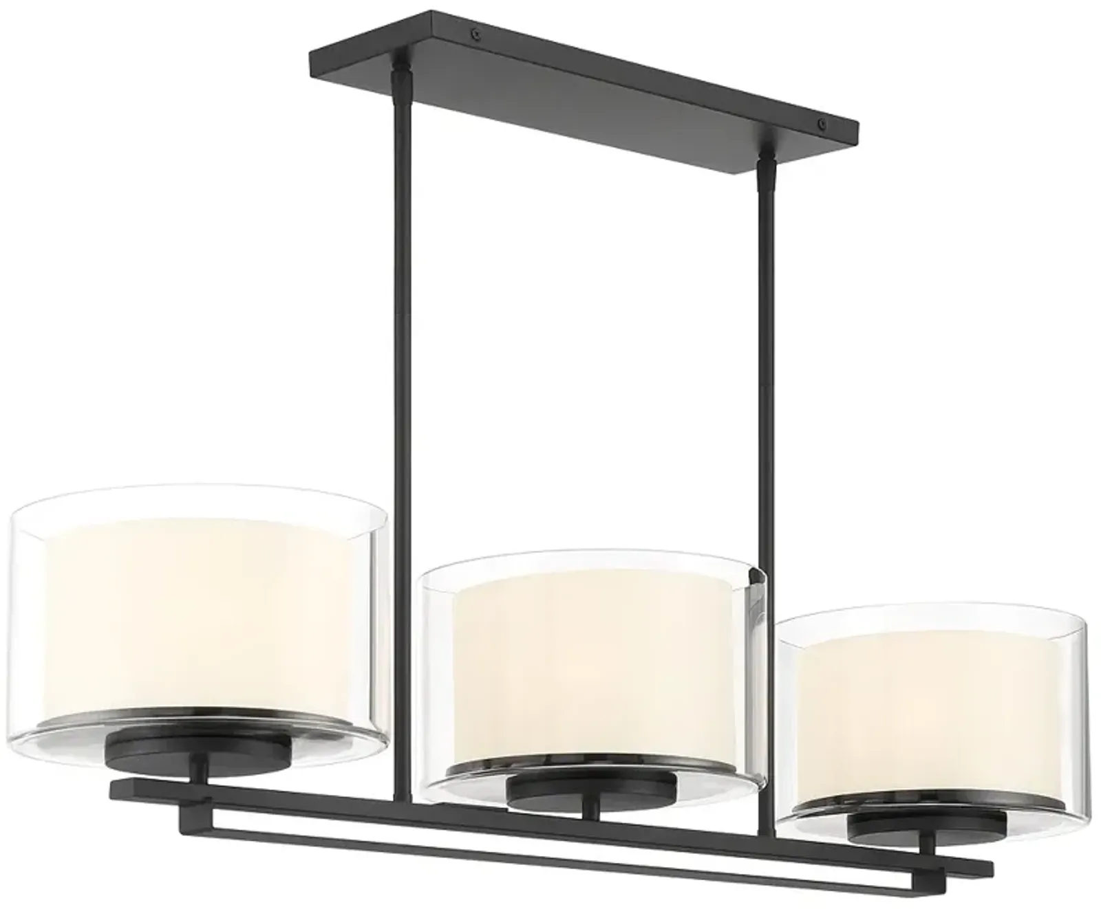 Parsons Studio 38" Wide Sand Coal 3-Light Island Chandelier