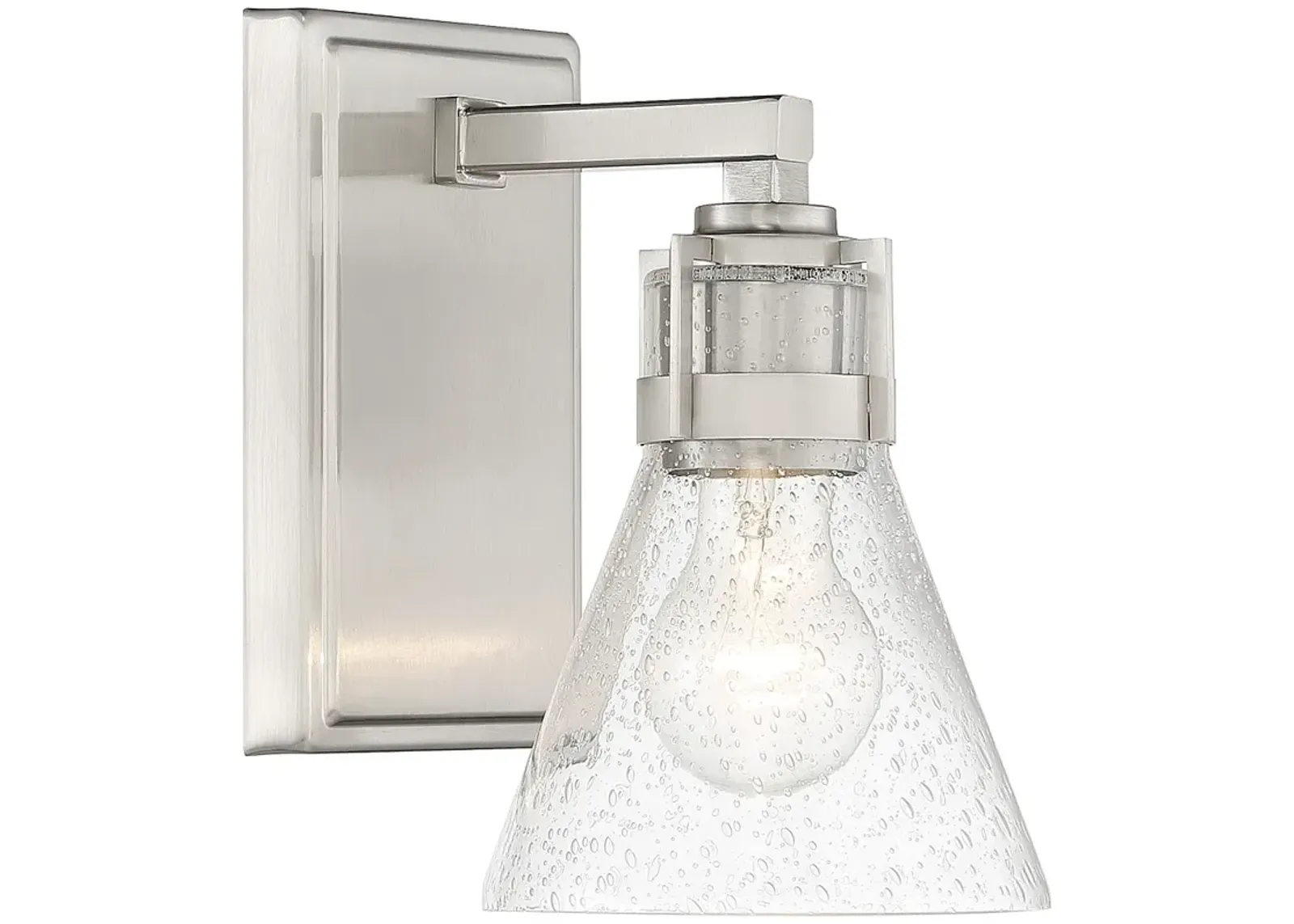 Minka Lavery Chatham Square 8 3/4" High Brushed Nickel Wall Sconce