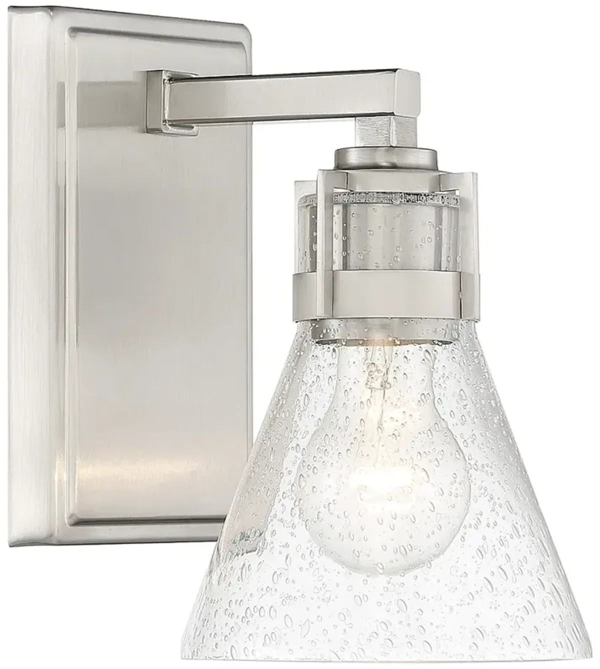 Minka Lavery Chatham Square 8 3/4" High Brushed Nickel Wall Sconce