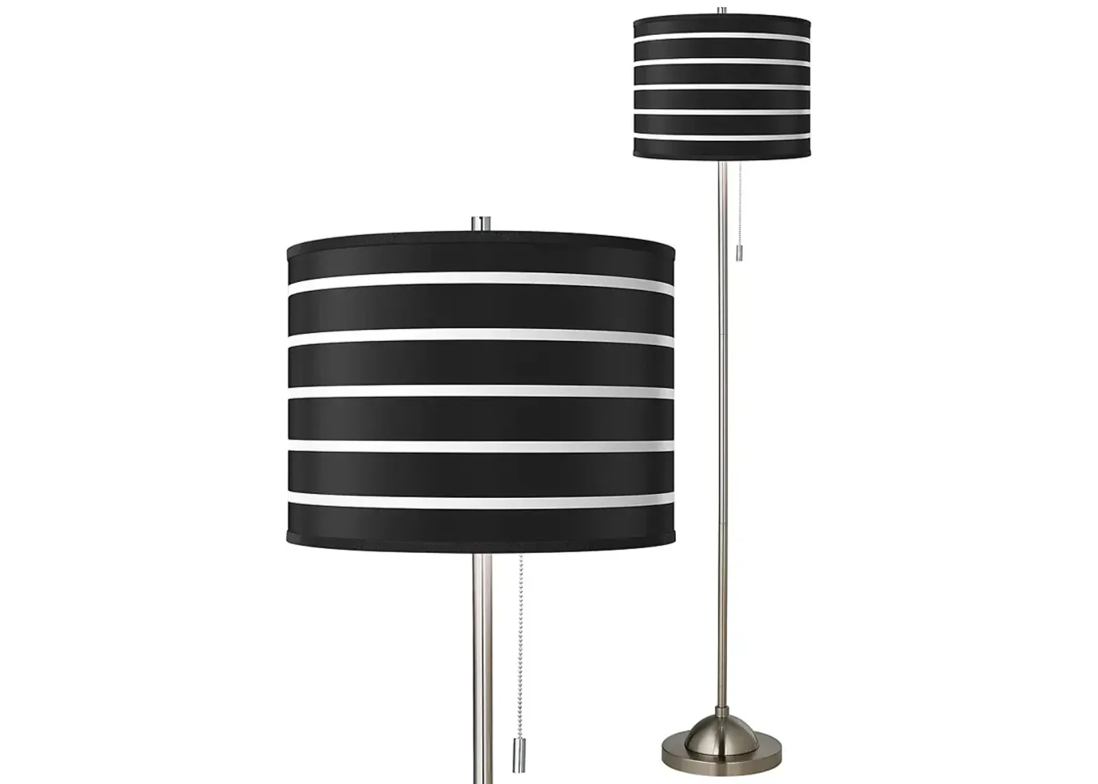 Giclee Bold Black Stripe Floor Lamp