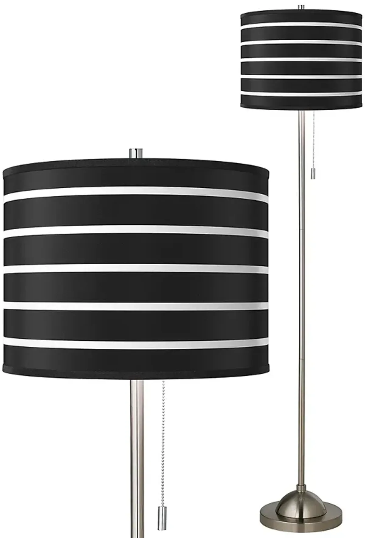 Giclee Bold Black Stripe Floor Lamp