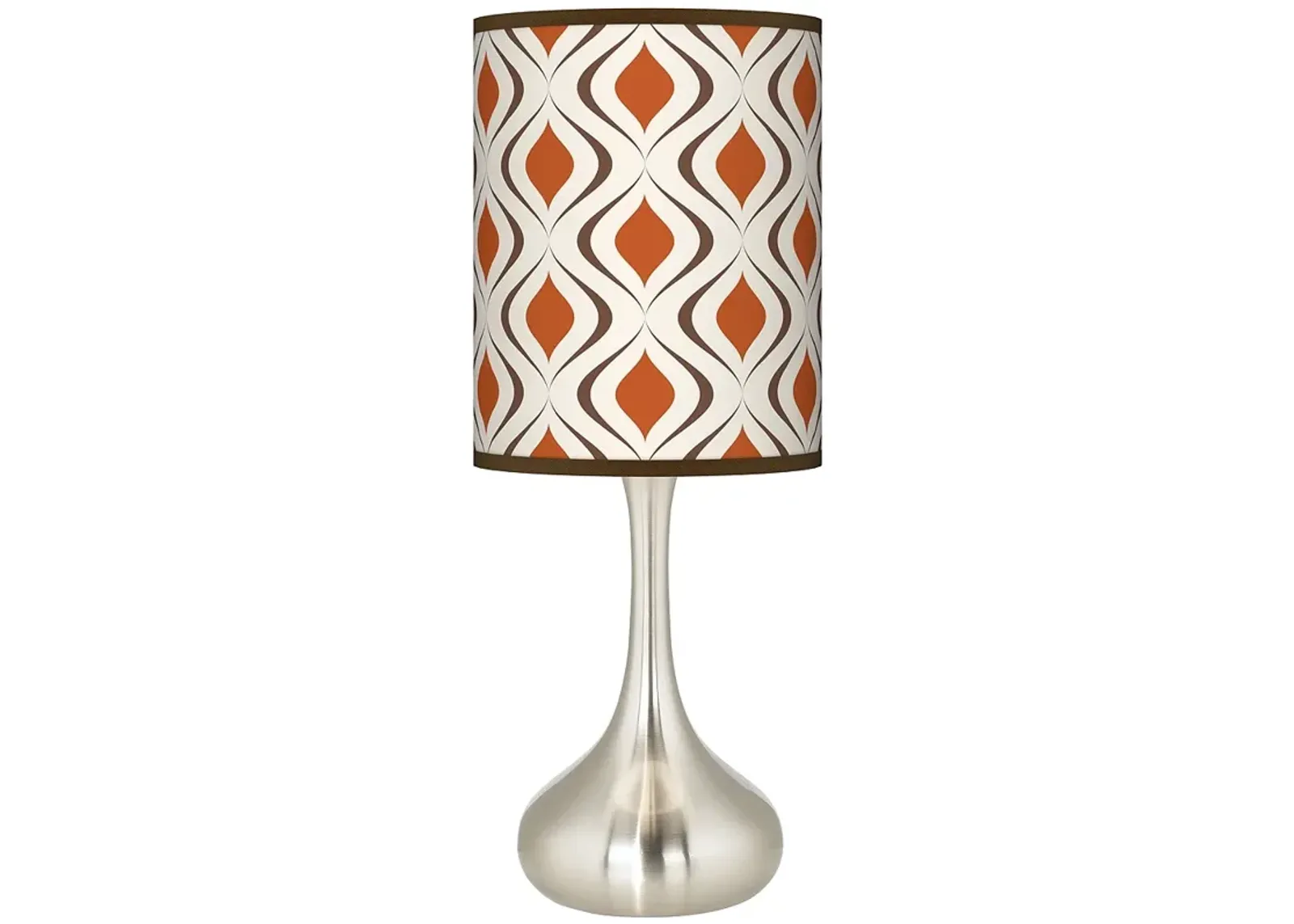 Giclee Glow Droplet 23 1/2" High Retro Lattice Shade Modern Table Lamp