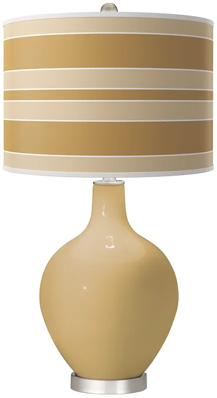 Empire Gold Bold Stripe Ovo Table Lamp