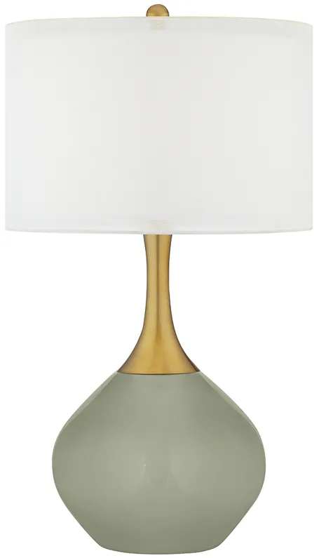 Evergreen Fog Nickki Brass Table Lamp