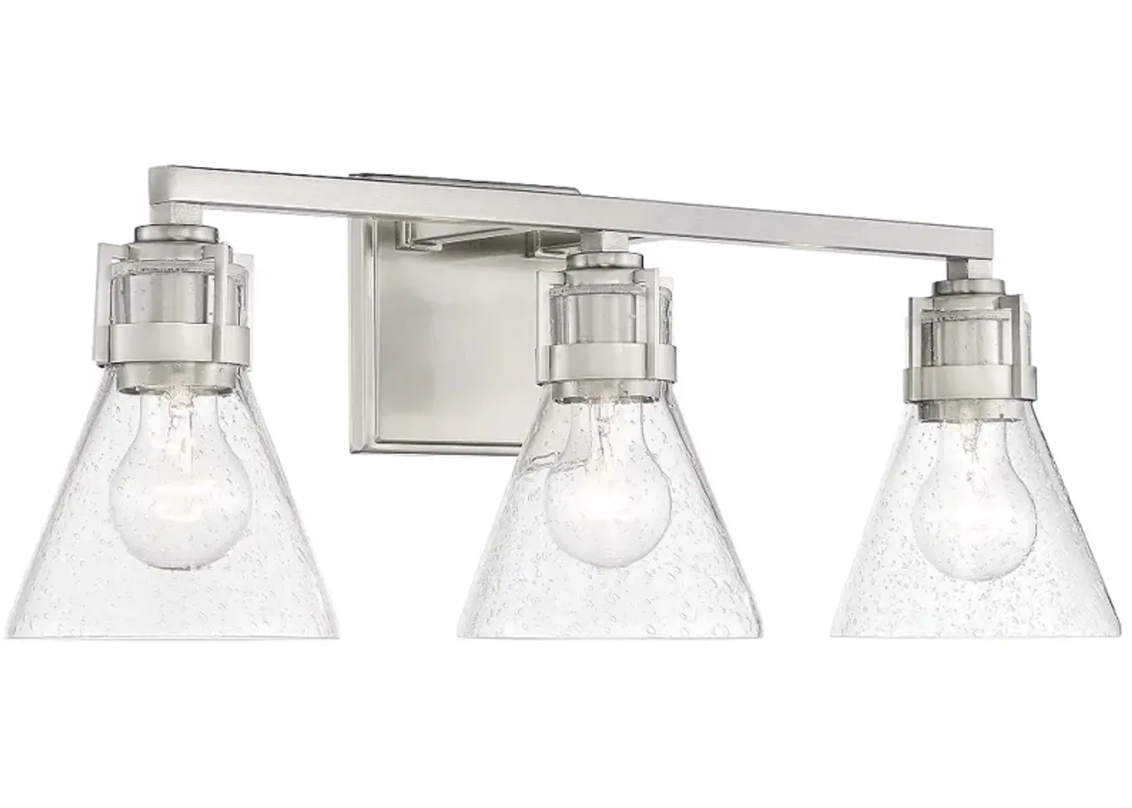 Minka Lavery Chatham Square 23 1/2" Brushed Nickel 3-Light Bath Light