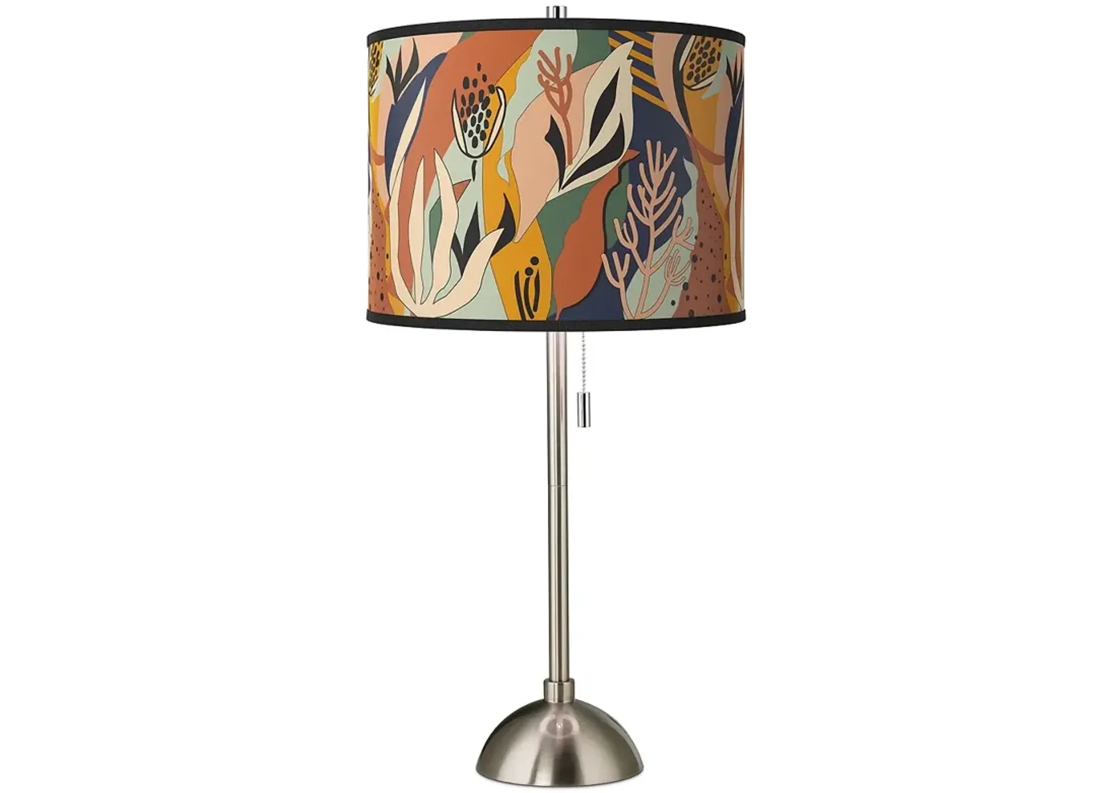 Giclee Glow 28" High Wild Desert Brushed Nickel Table Lamp