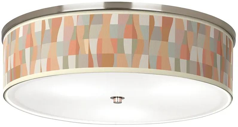 Sedona Giclee Nickel 20 1/4" Wide Ceiling Light