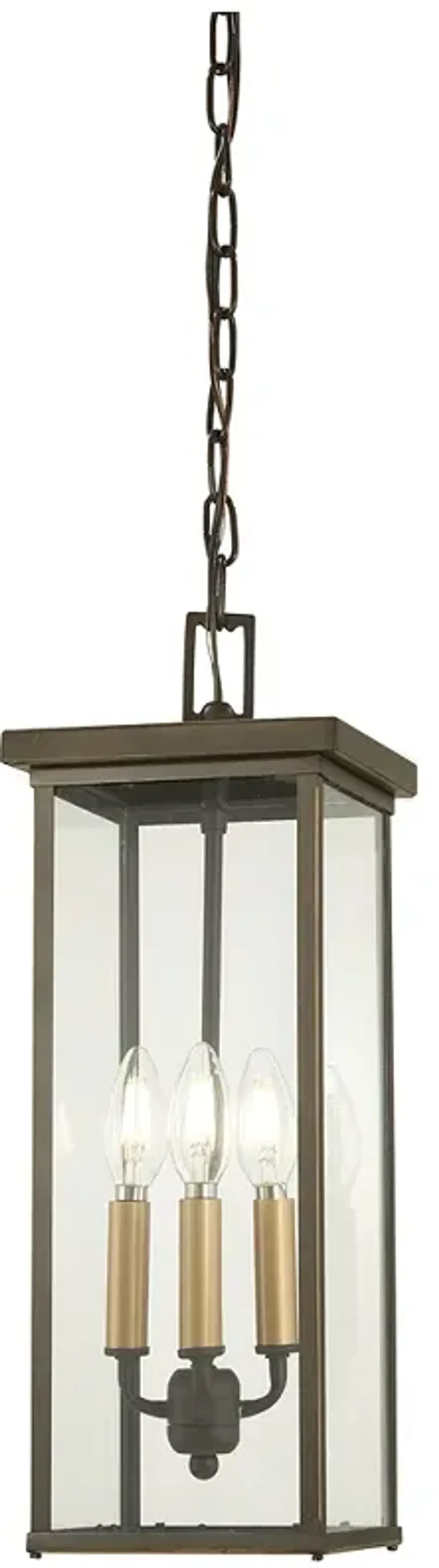 Minka-Lavery  Casway Oil Rubbed Bronze and Gold 4-Light Chain Hung