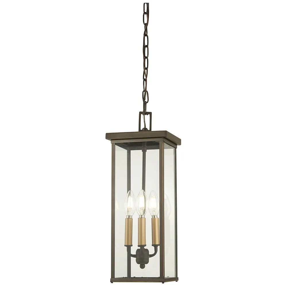 Minka-Lavery  Casway Oil Rubbed Bronze and Gold 4-Light Chain Hung