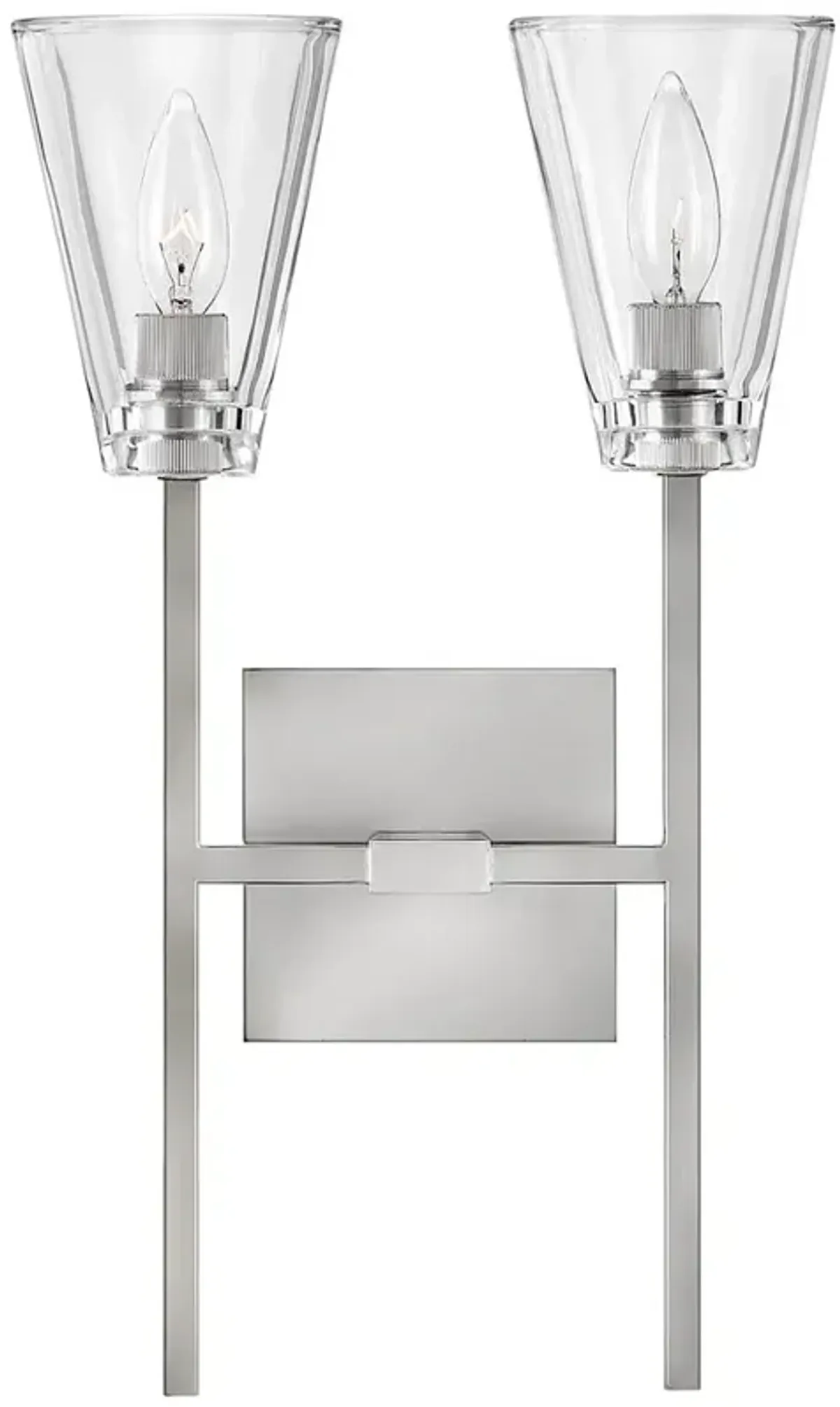 Hinkley Bath Auden Small Two Light Vanity 11" Polished Nickel